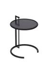Adjustable Table E 1027 Black Version, Metallplatte schwarz