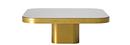 Bow Coffee Table, Messing natur, H 25 x B 70 x T 70