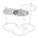 Adjustable Table E 1027 Ersatzplatte, Parsolglas grau