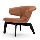 Munich Lounge Chair, Classic Leder cognac, schwarz gebeizt