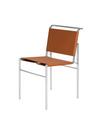 Roquebrune Chair, cognac, Verchromt