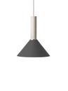 Collect Lighting, Hoch, Light grey, Cone, Black