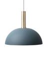 Collect Lighting, Hoch, Brass, Dome, Dark blue