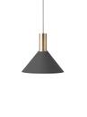 Collect Lighting, Niedrig, Brass, Cone, Black