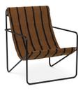 Desert Lounge Chair, Black/Stripes