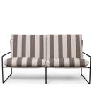 Desert Sofa 2-Seater, Black / stripe