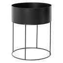 Plant Box rund, Black