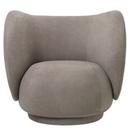 Rico Lounge Chair, Stoff Brushed - Warm grey