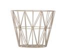 Wire Basket, Medium (H 40 x Ø 50 cm), Light grey