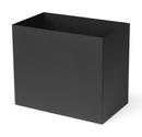 Plant Box Pot, Large (B 19,5 x T 33 cm), Black