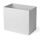 Plant Box Pot, Large (B 19,5 x T 33 cm), Light grey