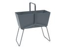 Details Fermob Basket Pflanzkasten Basket Pflanzkasten, H 84 x B 70 cm, Gewittergrau