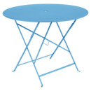 Bistro Klapptisch rund, H 74 x Ø 96 cm, Maya-Blau