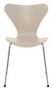 Serie 7 Stuhl 3107, Gefärbte Esche, Light Beige, Chrome