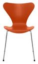 Serie 7 Stuhl 3107 New Colours, Gefärbte Esche, Paradise orange, Chrome
