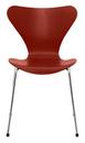 Serie 7 Stuhl 3107 New Colours, Gefärbte Esche, Venetian red, Chrome