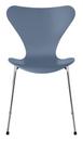 Serie 7 Stuhl 3107, Lack, Dusk blue, Chrome