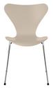 Serie 7 Stuhl 3107, Lack, Light beige, Chrome