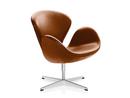 Swan Chair, 40 cm, Leder Grace, Walnut