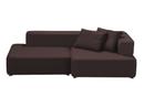 Alphabet Sofa, Armlehne rechts, Christianshavn 1145 - Dark chocolate