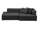 Alphabet Sofa, Armlehne rechts, Christianshavn 1172 - Grey Uni