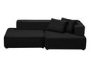 Alphabet Sofa, Armlehne rechts, Christianshavn 1175 - Black Uni