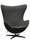 Egg Chair Anniversary Edition, Stoff Vanir granit braun, Ohne Fußhocker