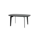 Join Couchtisch, FH21 - oval 76 x 47 cm, Eiche schwarz lackiert