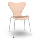 Serie 7 Stuhl mit Frontpolster, Holz klar lackiert, Buche natur, Remix 612 - Light pink/rosa, Chrome