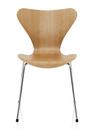 Serie 7 Stuhl 3107, Holz klar lackiert, Kirsche natur, Chrome