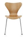 Serie 7 Stuhl 3107, Holz klar lackiert, Kirsche natur, Chrome