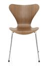 Serie 7 Stuhl 3107, 46 cm, Holz klar lackiert, Walnuss natur
