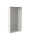 Unu Spiegel quadratisch, H 50 x B 60 cm, Weiß matt