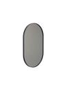 Unu Spiegel oval, H 100 x B 60 cm, Schwarz matt