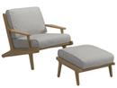 Bay Lounge Sessel, Seagull, Mit Ottoman