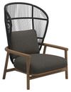 Fern Highback Lounge Chair, Raven, Wave Quarry