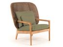 Kay Highback Lounge Chair, Brindle, Fife Lichen, Ohne Ottoman