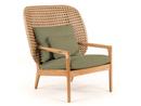 Kay Highback Lounge Chair, Harvest, Fife Lichen, Ohne Ottoman