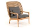 Kay Highback Lounge Chair, Harvest, Fife Platinum, Ohne Ottoman
