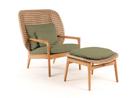 Kay Highback Lounge Chair, Harvest, Fife Lichen, Mit Ottoman