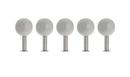 Dots Wandhaken 5er Set, Grau