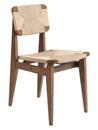 C-Chair, Papierschnur, Amerikanischer Nussbaum