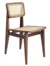 C-Chair, Rohrgeflecht, Amerikanischer Nussbaum