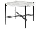 TS Coffee Table, Ø 55 x H 41 cm, Weiß, Schwarz