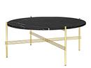 TS Coffee Table, Ø 80 x H 35 cm, Schwarz, Messing