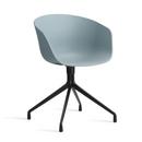 About A Chair AAC 20, Dusty blue 2.0, Aluminium schwarz pulverbeschichtet