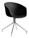 About A Chair AAC 20, schwarz, Aluminium poliert