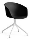 About A Chair AAC 20, schwarz, Aluminium weiß pulverbeschichtet