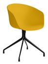 About A Chair AAC 20, senf, Aluminium schwarz pulverbeschichtet