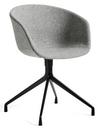 About A Chair AAC 21, Hallingdal - hellgrau, Aluminium schwarz pulverbeschichtet